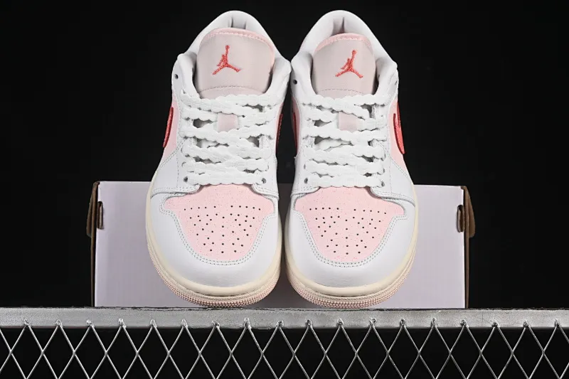 All categories Air Jordan Jordan series basketball shoes Air Jordan 1 Low G version pure original Air Jordan 1 Low AJ1 Joe 1 white pink low-top cultural leisure sports shoes IB8156-133